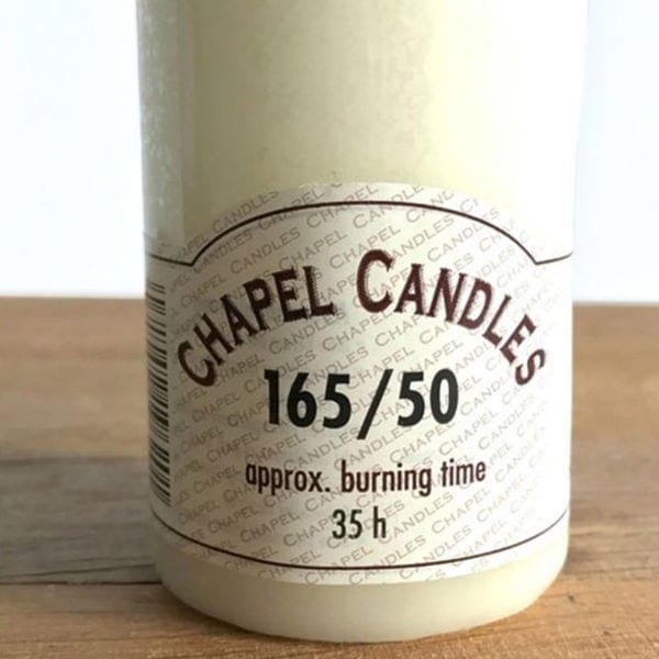 Chapel Candle - 16.5cm x 5cm