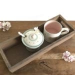 Long Wooden Rustic Tea Tray